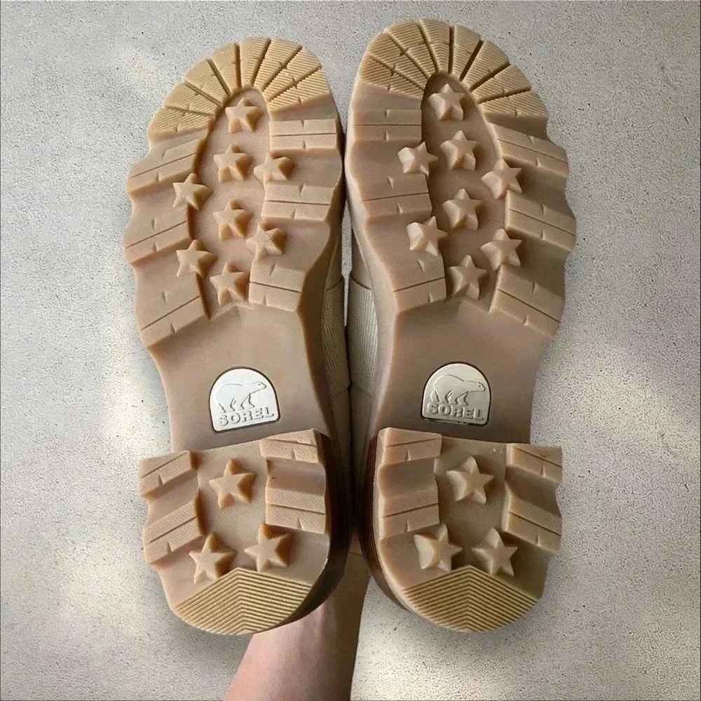 SOREL JOAN NOW LOAFER‎ Sz 9.5 Cream